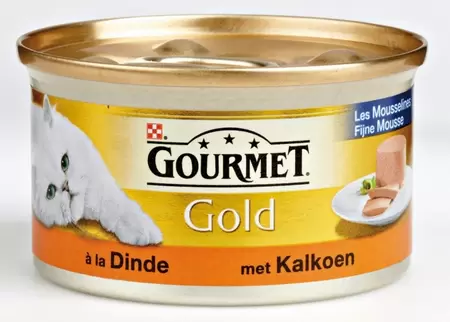 Gourmet Gold blik mous kalkoen 85gr