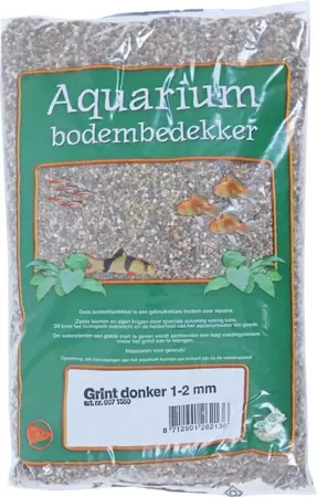 Aquarium grind donker 1-2, zak a 2,5 kg
