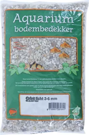 Aquarium grind licht 3-6mm, zak a 2,5 kg