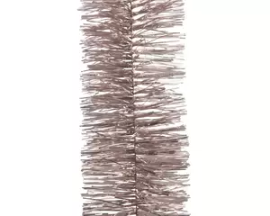 Slinger guirlande lametta glans 270cm Poederroze