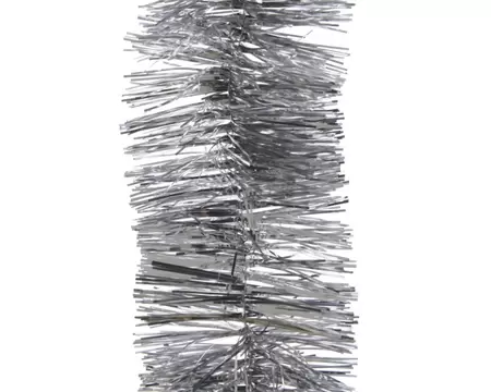 Slinger guirlande lametta glans 270cm Zilver