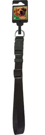 Halsband verstelbaar 10 mm, 20-35 cm zwart.
