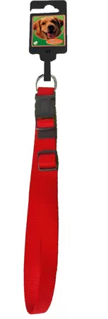 Halsband verstelbaar 20 mm, 45-60 cm rood.