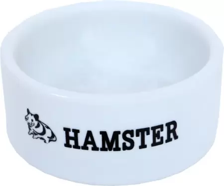 Hamster eetbak steen wit 6cm