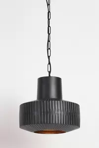 Hanglamp Ø30x30 cm DEMSEY mat zwart