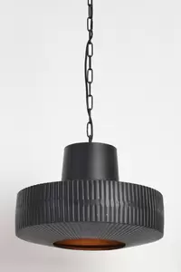 Hanglamp Ø40x31 cm DEMSEY mat zwart