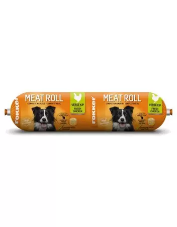 Hond meat roll - kip en zalm 800g