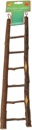 Houten ladder 7 traps naturel