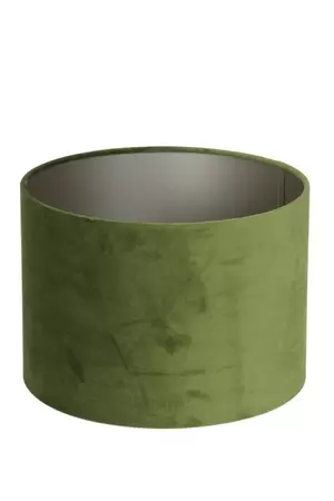 Kap cilinder 20-20-15 cm VELOURS olive green