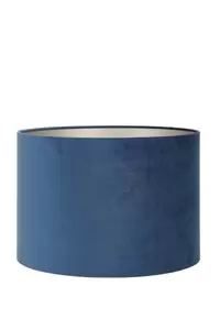 Kap cilinder 30-30-21 cm VELOURS petrol blue