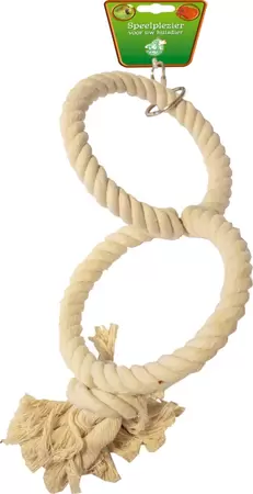 Katoenen touwring klein 13cm 2-ring