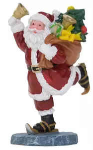 Kerstman op schaatsen