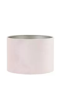 Kap cilinder 40-40-30 cm VELOURS licht roze