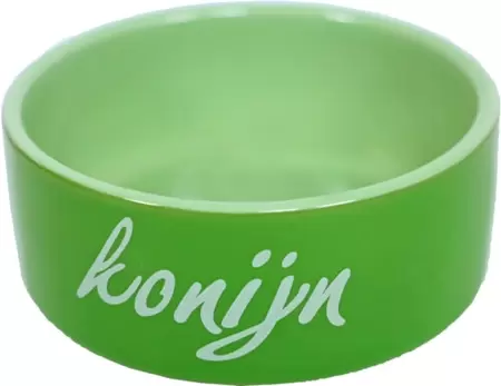 Konijnen eetbak steen groen 12cm