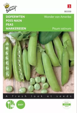 Tuinbonen Driemaal Wit Buzzy Seeds - afbeelding 1