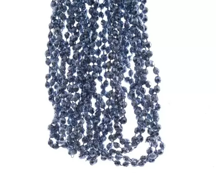 Kralenketting Plastic Diamant jeans blauw 270 cm