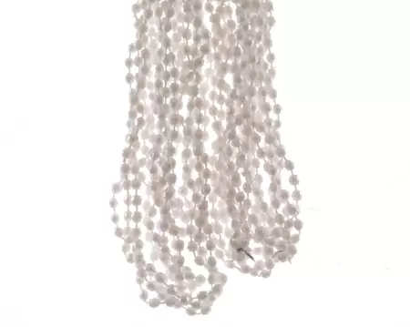 Kralenketting diamant plastic 270cm Winterwit