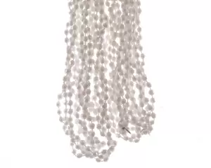 Kralenketting diamant plastic 270cm Winterwit