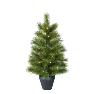 Kunstkerstboom verlicht Glendon 90cm groen 30 lampjes Black Box