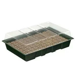 Kweekbakset incl. groeimedium H11x35x23,5cm (7x11 cellen) - afbeelding 1