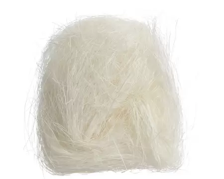 Lamettahaar gestanst Wit