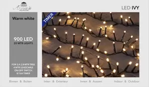 Led ivy 900l/l20m warm wit - afbeelding 3