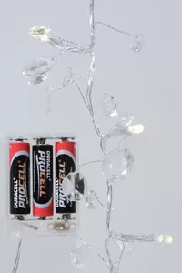 LED kraalguirlande acryl Warm Wit