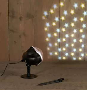 Led projector ster wit-warm wit