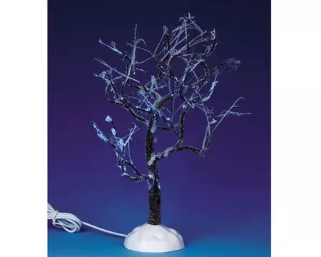 Lighted Ice Glazed Tree Blue Lemax