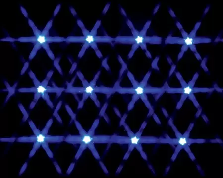 Lighted Star String - Blue Count Of 12 Lemax
