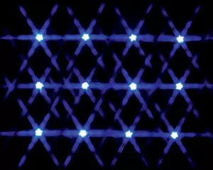 Lighted Star String - Blue Count Of 12 Lemax