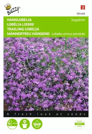 Lobelia Crystal Palace Buzzy Seeds - afbeelding 1