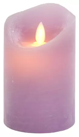 Magic Flame LED kaars 79x127mm lavendel timer
