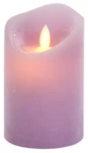 Magic Flame LED kaars 79x127mm lavendel timer