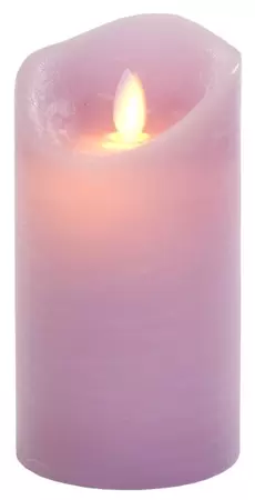 Magic Flame LED kaars 79x152mm lavendel timer