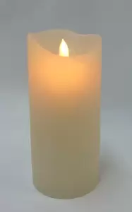 Magic Flame LED kaars 79x178mm crème timer