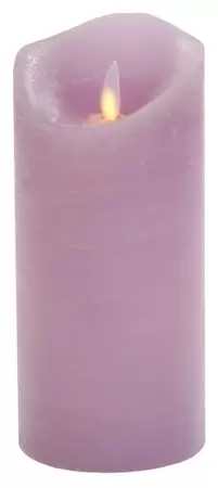 Magic Flame LED kaars 79x178mm lavendel timer