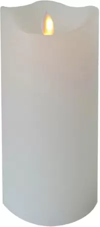 Magic Flame LED kaars 79x178mm wit timer