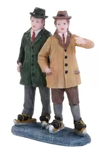 Mannen op schaatsen