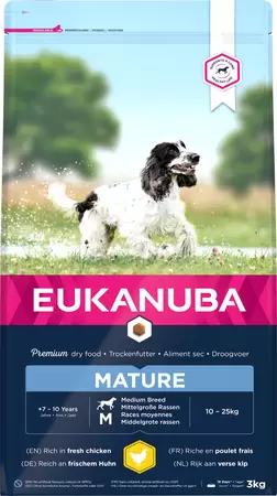 Eukanuba Mature/senior medium chicken 3kg