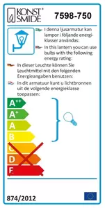 Modena 230V wandarmatuur downspot zwenkbaar 320° x 90° 15cm, GU10, max 7W - afbeelding 2