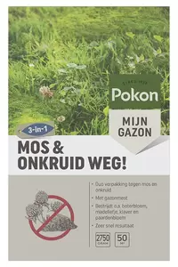 Mos en Onkruid Weg! (3 in 1)  50m2 Pokon