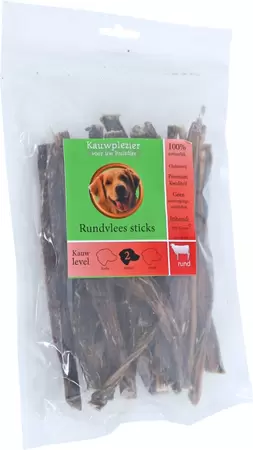 Natuurlijke snack Zak rundvlees sticks 100g