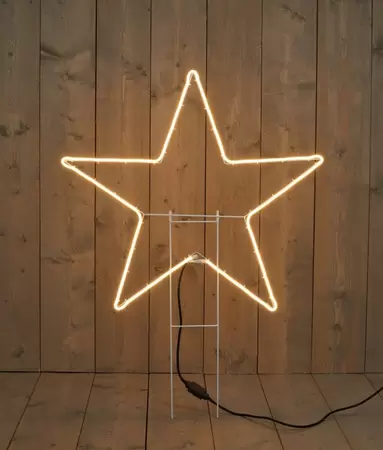 Neonverlichting ster h80cm 270Led warm wit