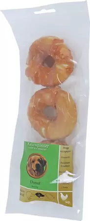 Natuurlijke snack zak a 3 donut+kip 7cm