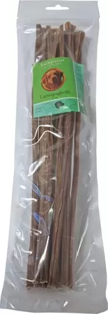 Natuurlijke snack lam, zak lamsspaghetti 35 cm 120 gram.