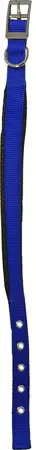 Nylon halsband dubbel 20mm 45cm blauw