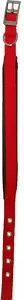 Nylon halsband dubbel 25mm 65cm rood