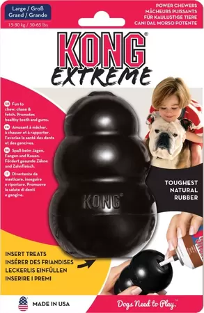 Origineel rubber kong large zwart. Kong