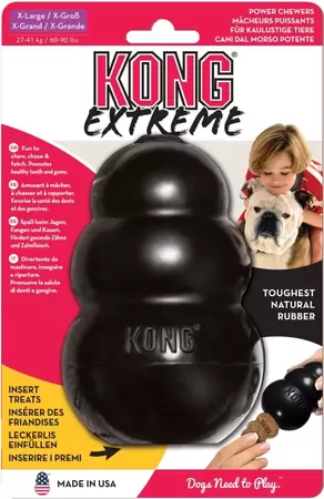 Origineel rubber kong x.large zwart. Kong